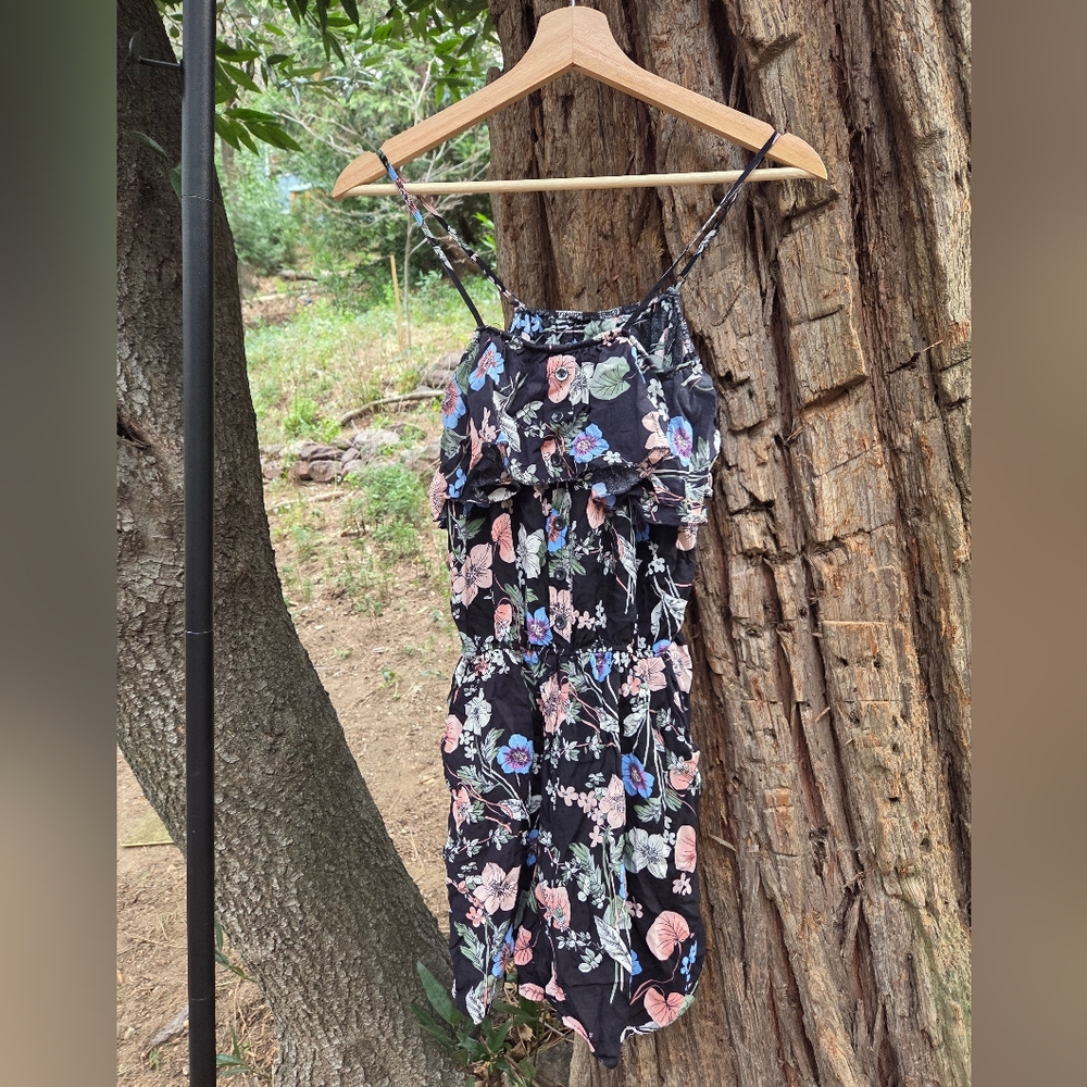 Black‎ Floral Romper